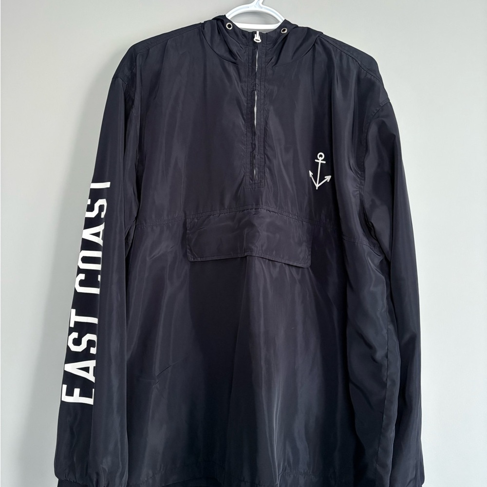 East Coast Lifestyle Navy Windbreaker Pullover